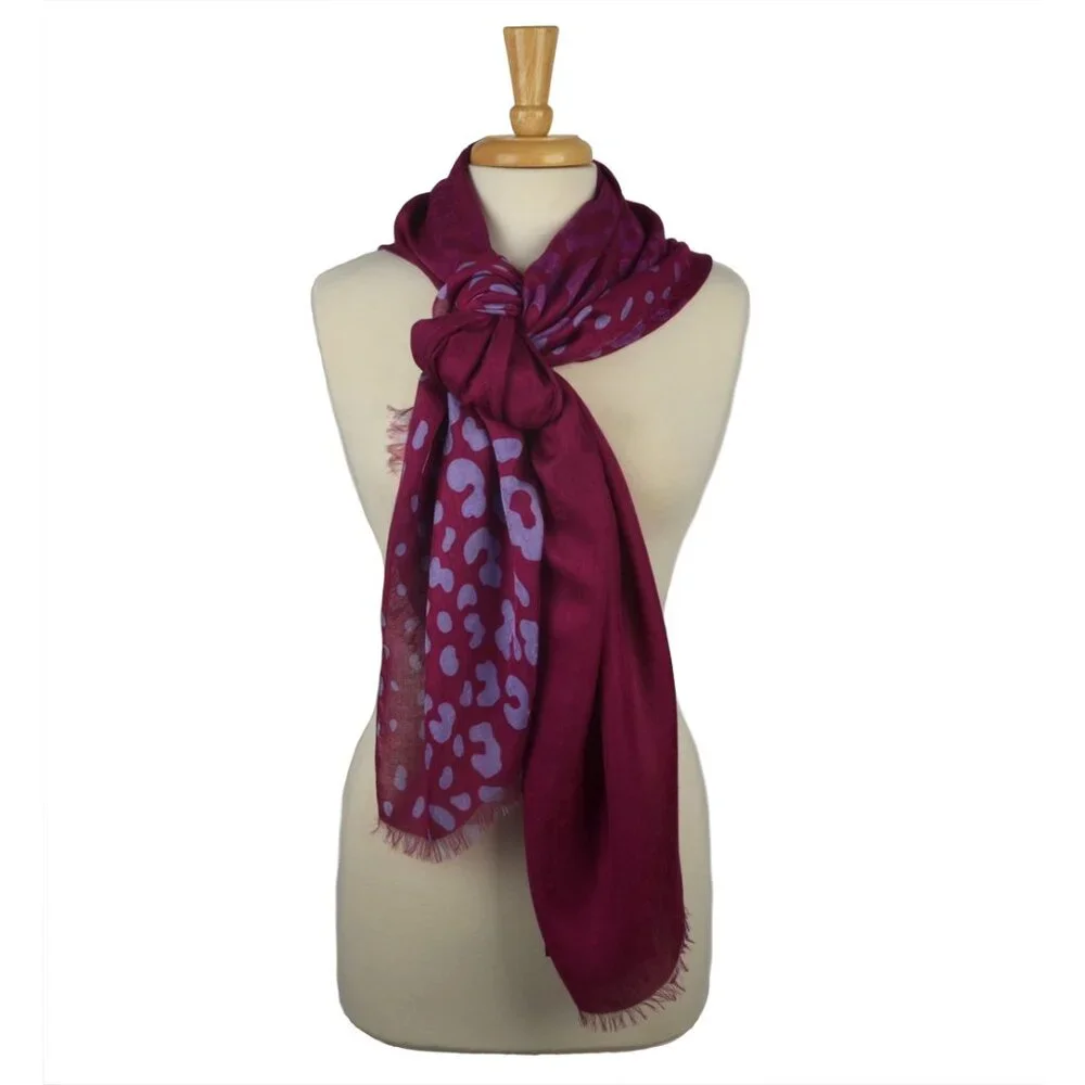 GUCCI SCARF LEOPARD GG GUCCISSIMA LOGO SIGNATURE PRINT MODAL 75" x 27.5" - Picture 2 of 9